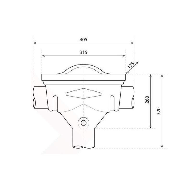 Filtre d'eau de pluie inline compact (pour citernes en polyéthylène)