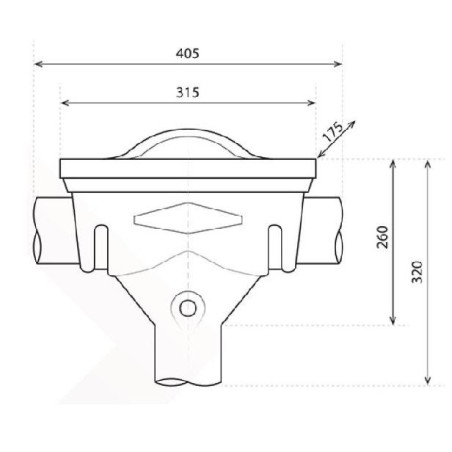 Filtre d'eau de pluie inline compact (pour citernes en polyéthylène)