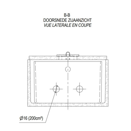 Fosse septique 3 000 L en béton - 8 EH