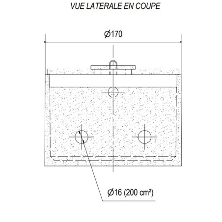 Fosse septique 2 000 L en béton - 5 EH