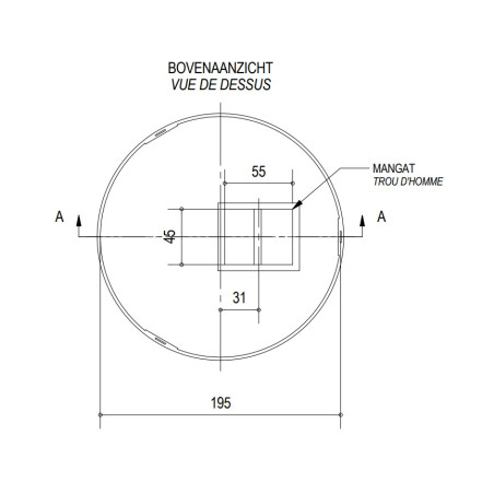 Fosse septique 5 000 L en béton - 15 EH