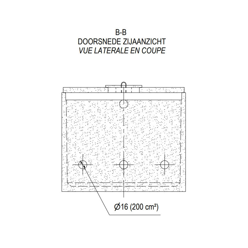 Fosse septique 7 500 L en béton - 24 EH