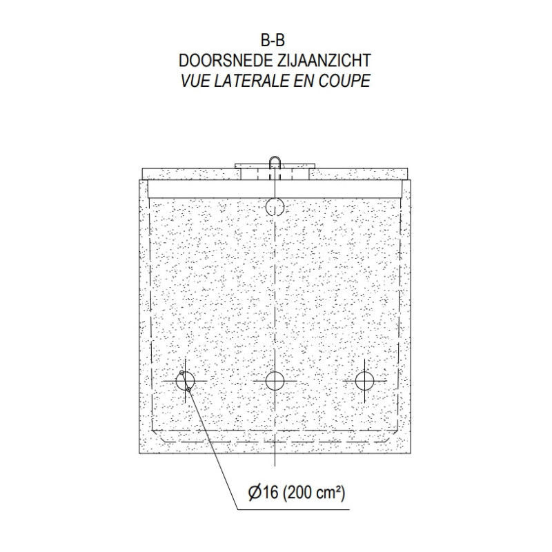 Fosse septique 10 000 L en béton - 33 EH