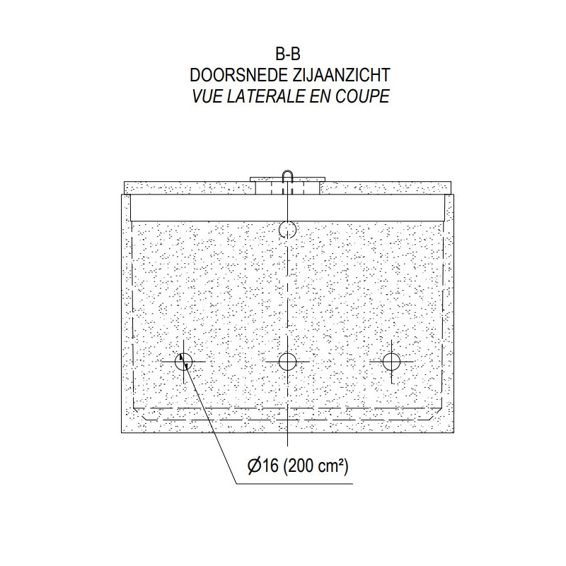 Fosse septique 15 000 L en béton - 53 EH