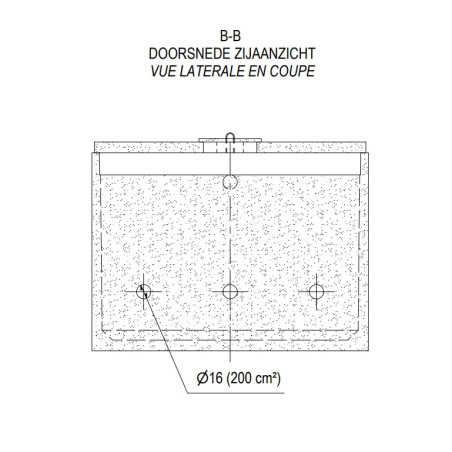 Fosse septique 15 000 L en béton - 53 EH