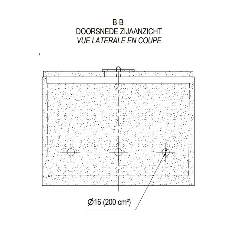 Fosse septique 20 000 L en béton - 76 EH