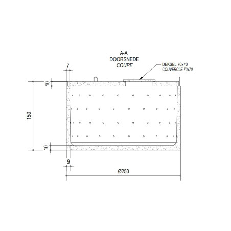 Puits perdu 5 000 L en béton - hauteur réduite