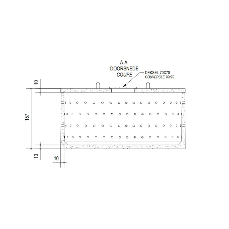 Puits perdu 7 500 L OVALE en béton