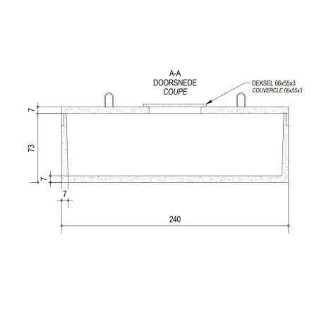 Citerne d'infiltration de 1 500 L en béton