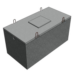 Citerne d'infiltration de 2 500 L en béton