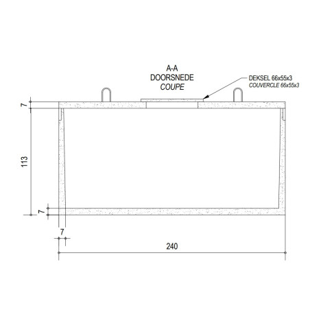 Citerne d'infiltration de 2 500 L en béton