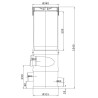 Cycloon filter WFF100 MET opzetstuk voor regenwatertanks Cycloon filter WFF100 MET opzetstuk voor regenwatertanks