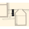 Cycloon filter WFF100 MET opzetstuk voor regenwatertanks Cycloon filter WFF100 MET opzetstuk voor regenwatertanks