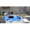 Cycloon filter WFF100 MET opzetstuk voor regenwatertanks Cycloon filter WFF100 MET opzetstuk voor regenwatertanks
