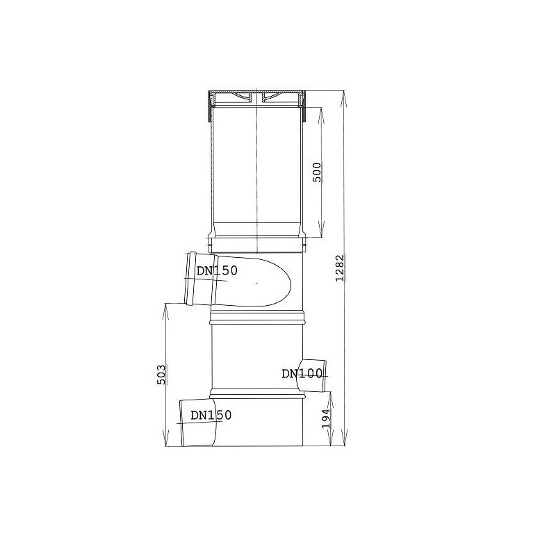 Cycloon filter WFF150 MET opzetstuk voor regenwatertanks