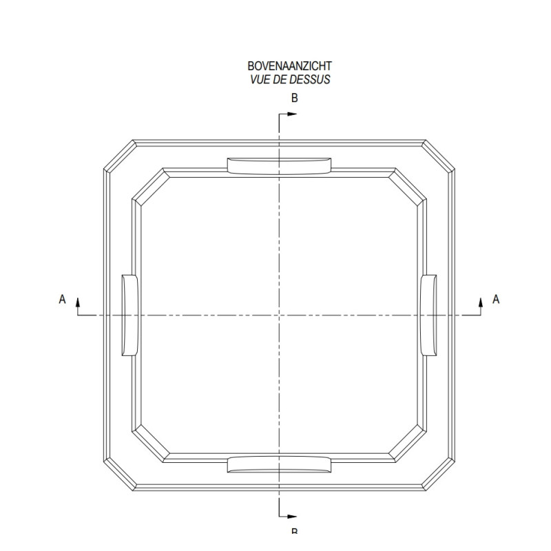 Rehausse pour citernes en béton (L 60 x H 30 x Pr 60 cm)