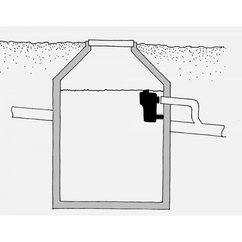 Siphon de trop-plein DN 110 mm (Multisiphon) avec options