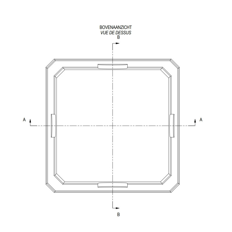 Rehausse pour citernes en béton (L 80 x H 30 x Pr 80 cm)