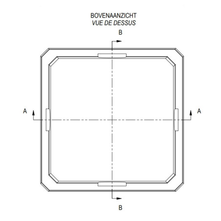 Rehausse pour citernes en béton (L 90 x H 30 x Pr 90 cm)