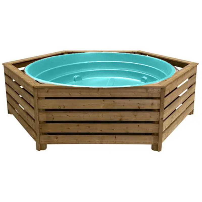 Piscine pour enfants en polyéthylène rotomoulé - 500 L (bleu)