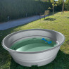 Piscine pour enfants en polyéthylène rotomoulé - 500 L (gris clair)