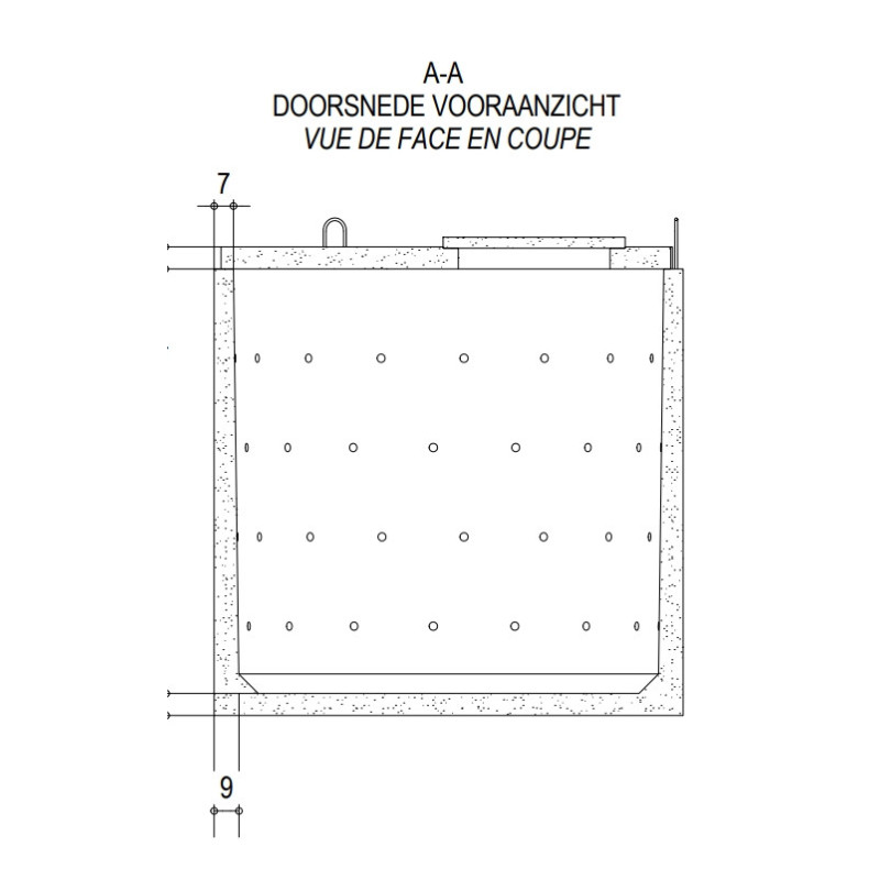 Citerne d'infiltration 3 000 L en béton