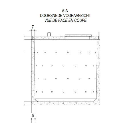 Citerne d'infiltration 3 000 L en béton