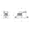 Sanicom 1 - station de relevage pour eaux grises jusqu'à 90° C (cuisines de restaurants etc...)