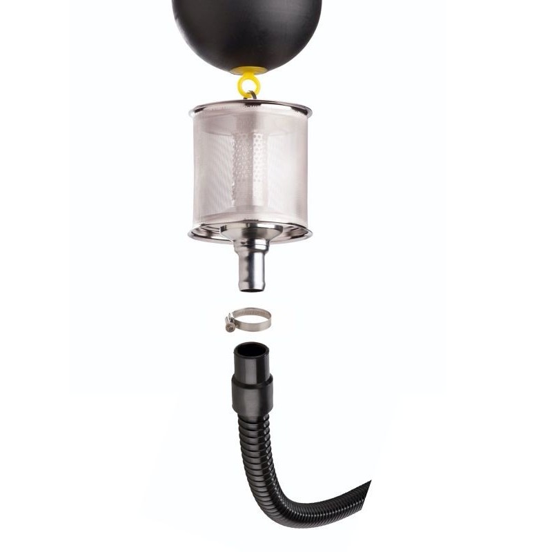 Fijne aanzuigfilter set met terugstroombeveiliging en 2 meter zuigslang - SZ 9801