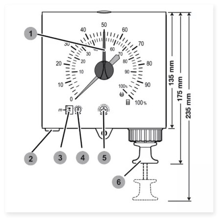 Indicateur de niveau avec pompe manuelle - FA 9910 Indicateur de niveau avec pompe manuelle - FA 9910
