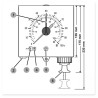 Indicateur de niveau avec pompe manuelle - FA 9910 Indicateur de niveau avec pompe manuelle - FA 9910