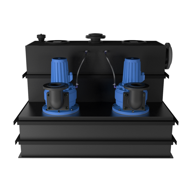 Sanicubic 2 SC 4.0 T - station de relevage pour eaux noires et eaux grises (par ex. bâtiments publics, écoles, hôpitaux...)