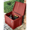 Coffre de rangement 140 L - coloris rouge foncé