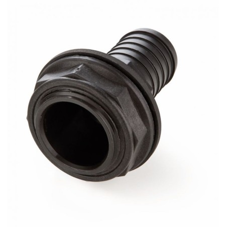 1 1/4" uitloop - recht met 1 1/4" regenton schroefverbinding - 15805 1 1/4" uitloop - recht met 1 1/4" regenton schroefverbinding - 15805