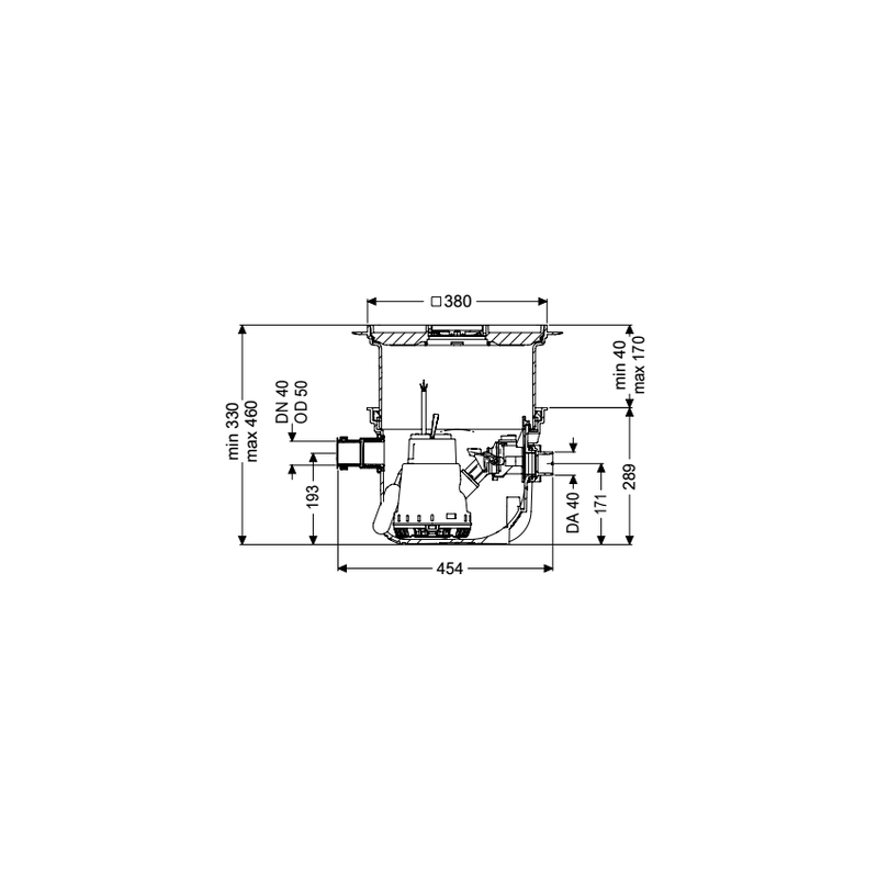 Poste de relevage Minilift S KTP 300-S1 - couvercle carrelable