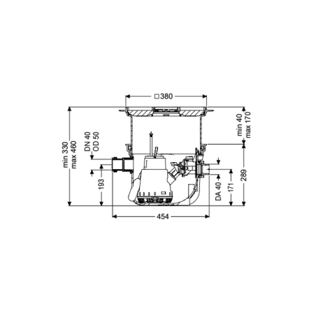 Poste de relevage Minilift S KTP 300-S1 - couvercle carrelable