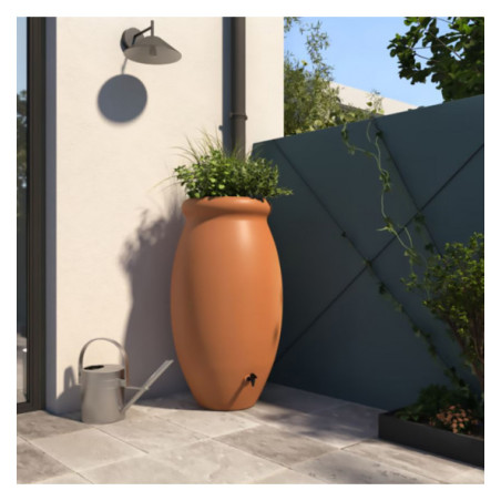 Regenton jarre Toscan 1.000 liter - terracotta kleur