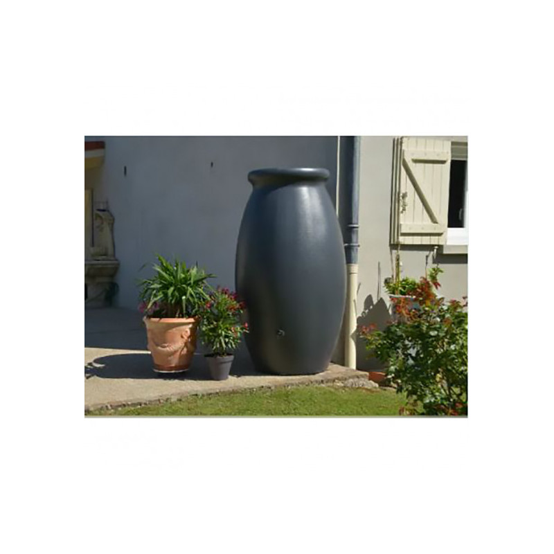 Récupérateur d'eau Jarre Toscan 500 litres -  coloris anthracite