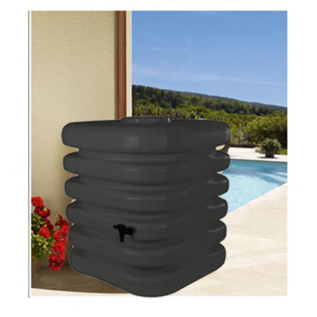 Récupérateur 1 000 L d'eau de pluie CUBIQUE - coloris anthracite