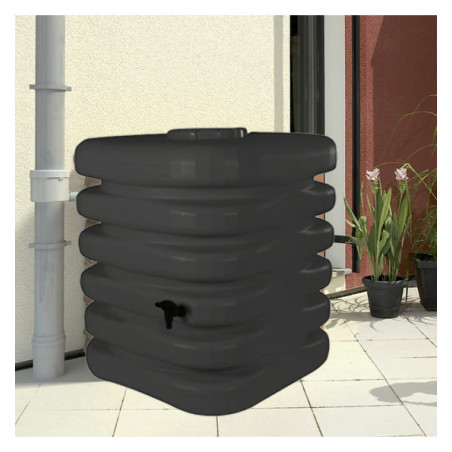 Récupérateur 1 000 L d'eau de pluie CUBIQUE - coloris anthracite