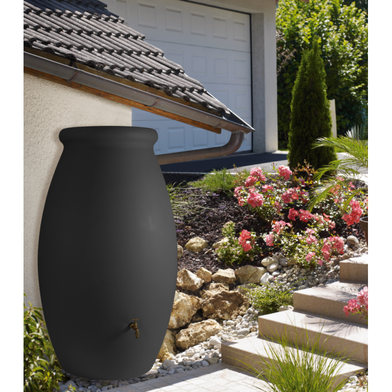 Récupérateur d'eau JARRE 500 litres -  coloris anthracite