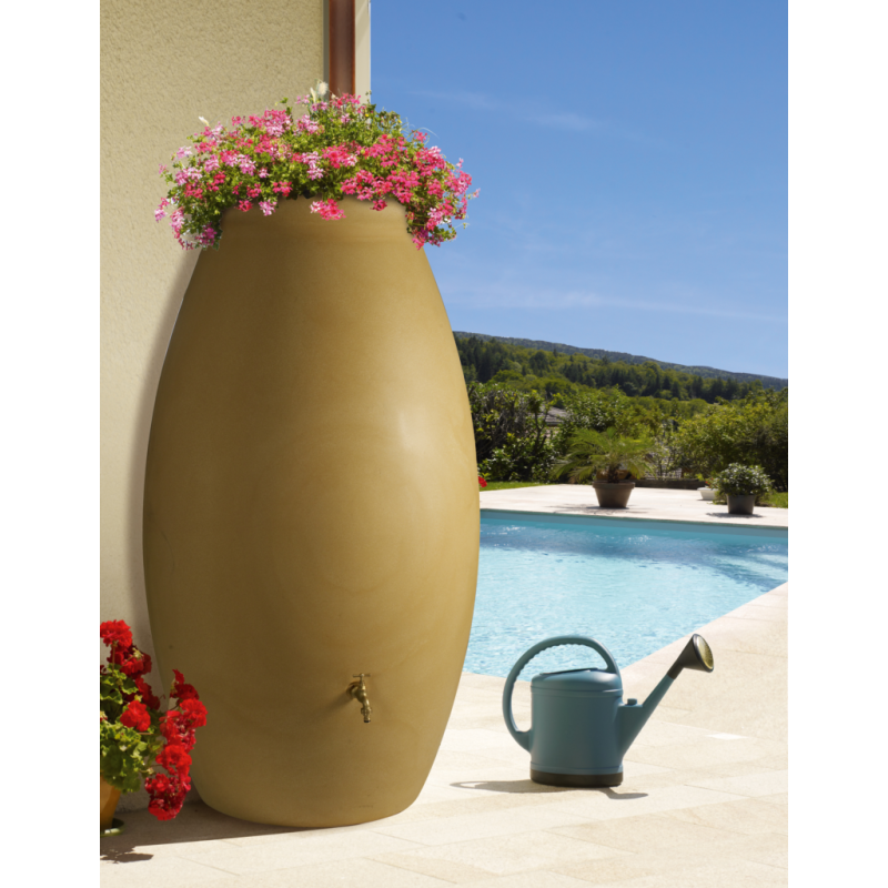 Récupérateur d'eau JARRE 1 000 litres -  coloris beige