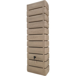 Récupérateur  d'eau de pluie mural 300 L WOOD - coloris beige