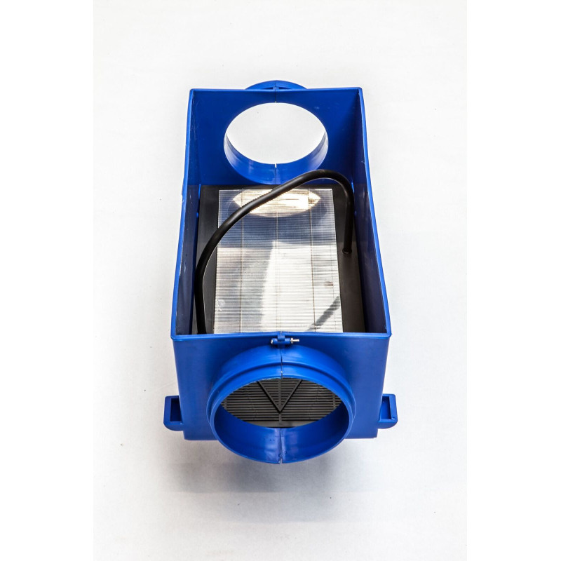 In-line regenwaterfilter DEVAFILTER PRO MET ribber - diameter 125 (voor dakoppervlakte tot 200 m2)