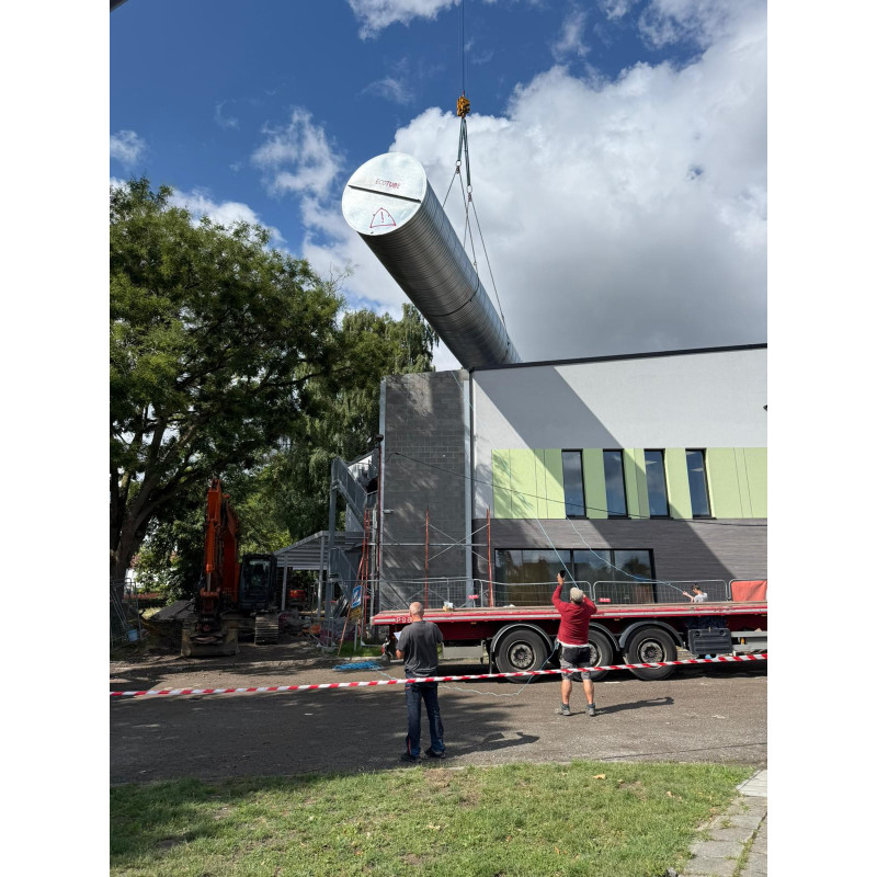 Citerne de 60 000 L pour eau de pluie produite en acier galvanisé S 250GD Z 725