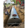 Citerne de 60 000 L pour eau de pluie produite en acier galvanisé S 250GD Z 725 Citerne de 60 000 L pour eau de pluie produite en acier galvanisé S 250GD Z 725