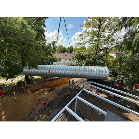 Citerne de 60 000 L pour eau de pluie produite en acier galvanisé S 250GD Z 725 Citerne de 60 000 L pour eau de pluie produite en acier galvanisé S 250GD Z 725