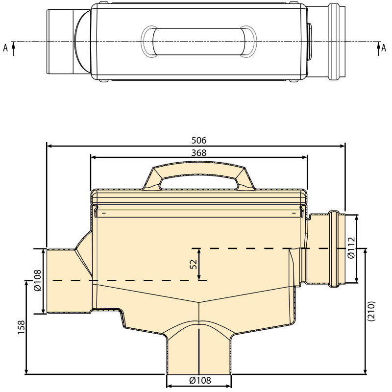 Filtre Inline d'eau de pluie Linear Vortex