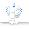 Ralentisseur d'eau de pluie fabriqué en acier inoxydable