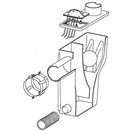 Siphon de trop-plein DN 110 mm (Multisiphon) avec options Siphon de trop-plein DN 110 mm (Multisiphon) avec options